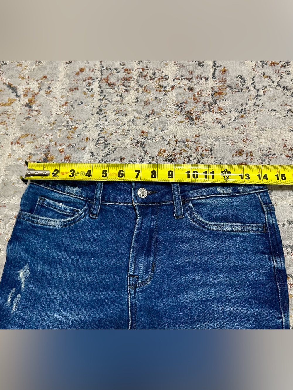 Vervet Flare Jeans Leopard Slit Size 26 - Picture 8 of 13